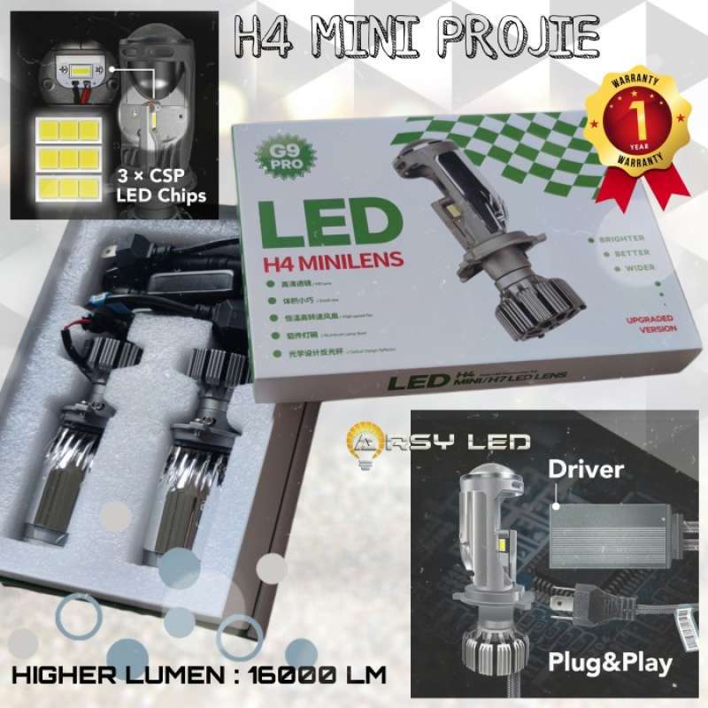 Promo ARSY LED Utama H4 Xpander Avanza Xenia Brio Mini Projie Cutoff ...