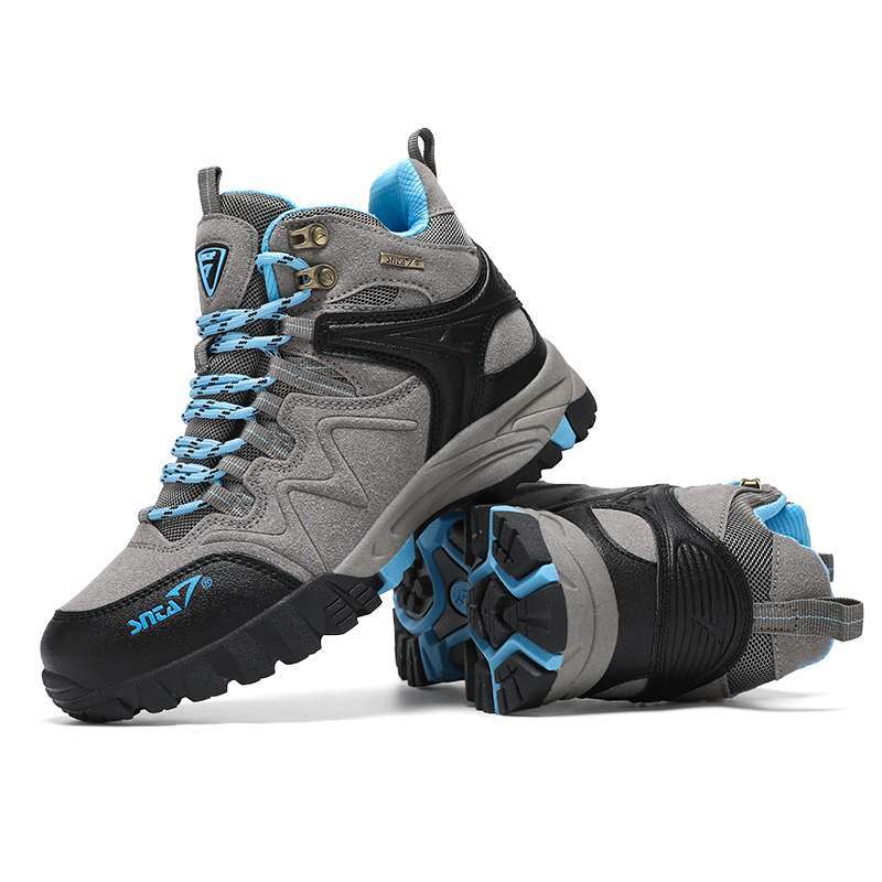 Sepatu Gunung Wanita Hiking Boots Snta 615 Grey Ltblue Women Series Pendaki  Shoes Waterproof