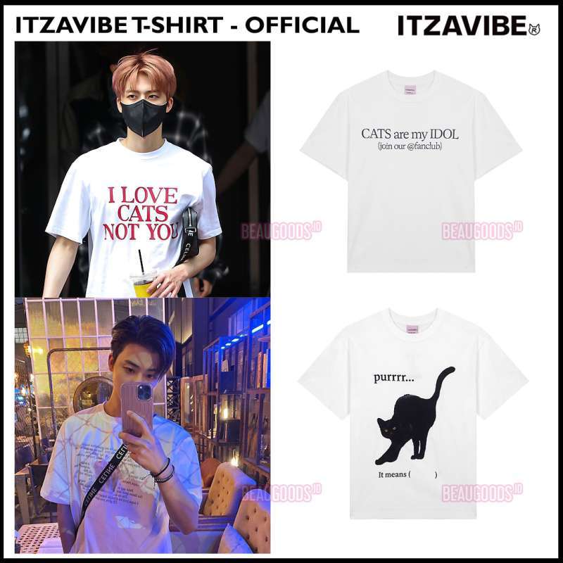 【ITZAVIBE】ANGEL CAT VER.4 T SHIRT ANGEL CAT VER.4 T SHIRT - BLACK - ITZAVIBE | 60% - Asian