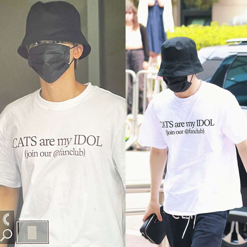 ★NCT着用ブランド★ITZAVIBE★GOOD LUCK BLACK CAT T SHIRT ☆NCT着用ブランド☆ITZAVIBE☆GOOD LUCK BLACK CAT T SHIRT