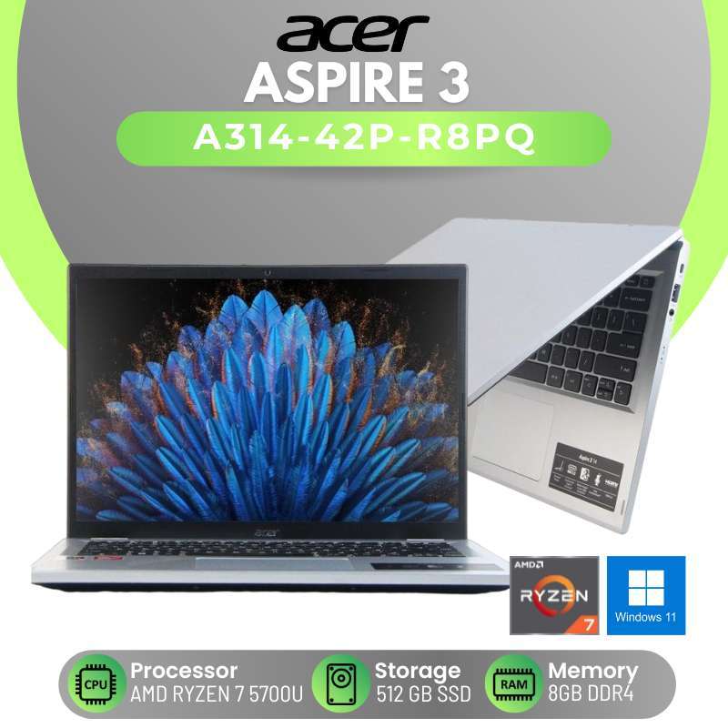 Promo Acer Aspire 3 A314 Ryzen 7-5700u 8gb 512gb Ssd 14 Ips Radeon ...