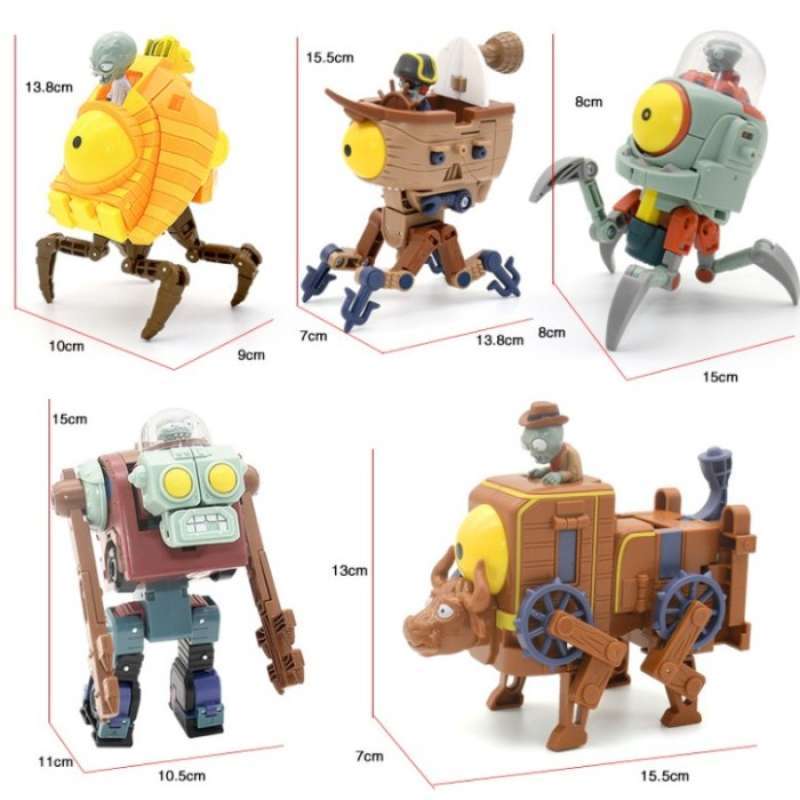 Promo Mainan Plants Vs Zombies Toys Deformation Robot King Kong Mecha ...