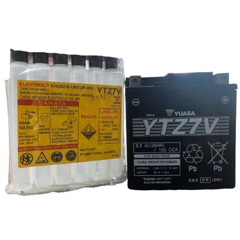Jual Aki Semi Kering Nmax Aerox 12v 6ah Ytz7v Yuasa Di Seller Victory