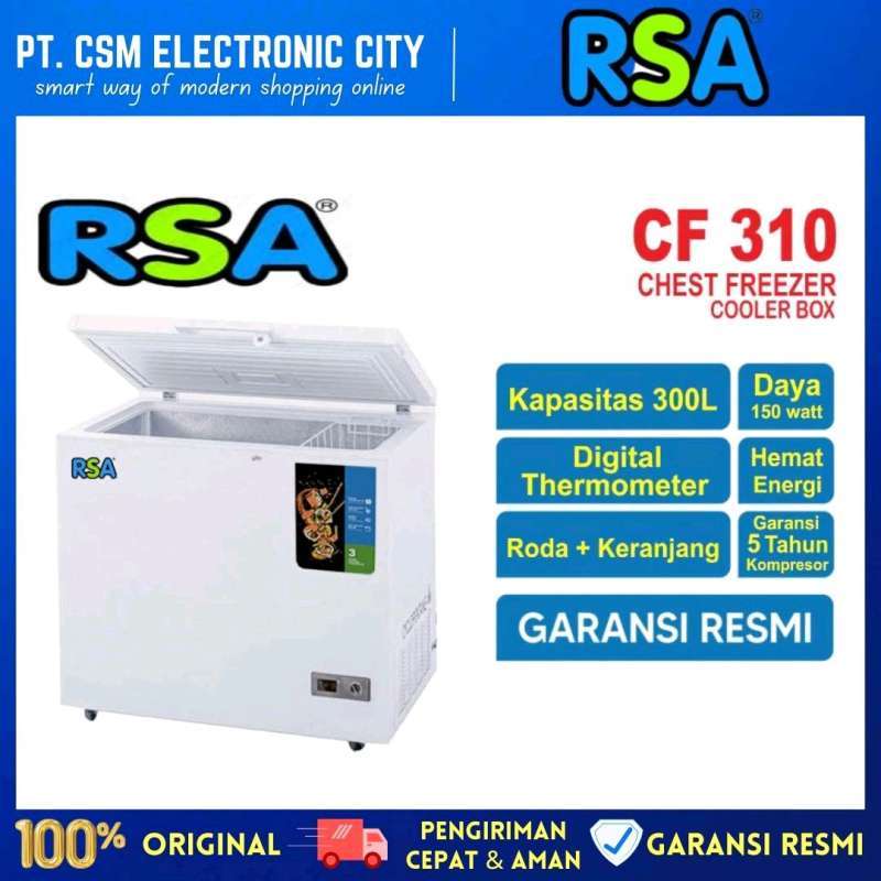 Jual Rsa Cf-310q (300 Liter) Chest Freezer Box [garansi Resmi] Di ...