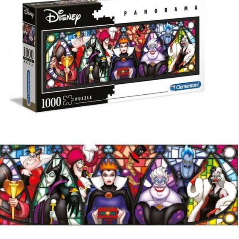 Promo Puzzle Clementoni Panorama Disney Villain 1000pcs / 1000 Pcs