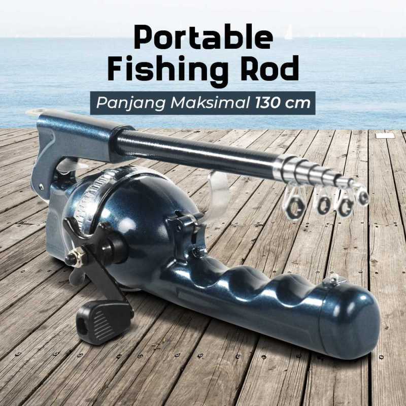 GUANGWEI Joran Pancing Antena Portable Fishing Rod 1.3M
