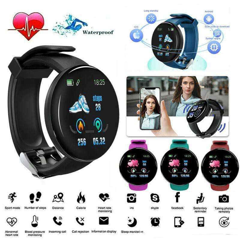 Jual Smartwatch Sport Fitness Tracker Heart Rate Blood Oxygen D18 Smartwatch Pria Wanita Store Wacht Murah Berkualitas Tipis Terbaik Ungu Bundar Putih Ih Di Seller Indohemat Official Store Kelapa Gadi...