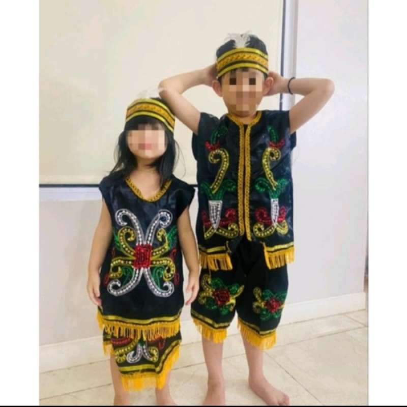 Promo Baju Adat Dayak Anak Paud Tk Sd // Pakaian Adat Dayak Adat