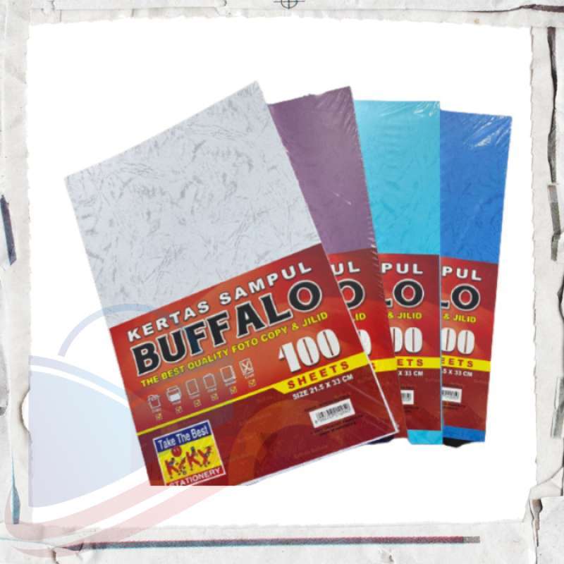 Jual Kertas Buffalo / Kertas Cover Jilid Kiky F4 Isi 10 Lembar Di ...