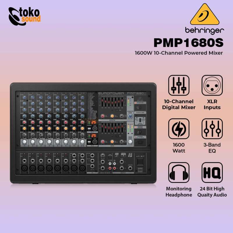 BEHRINGER EUROPOWER PMP1680S パワードミキサー 呆気ない BEHRINGER EUROPOWER PMP1680S パワードミキサー 呆気ない