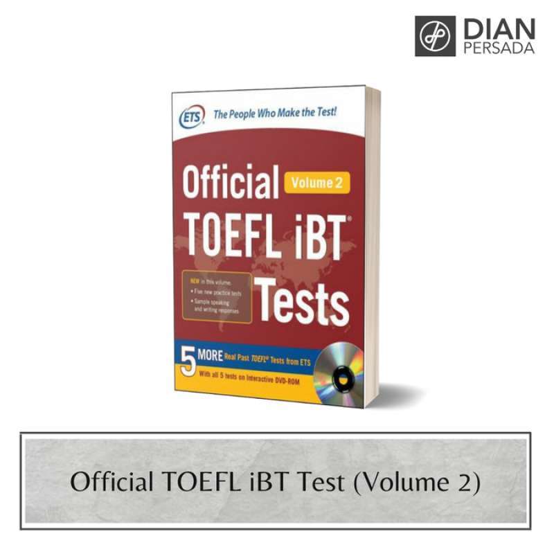 Jual Buku Official Toefl Ibt Tests Volume 2+dvd 2 Edition 9789814738330