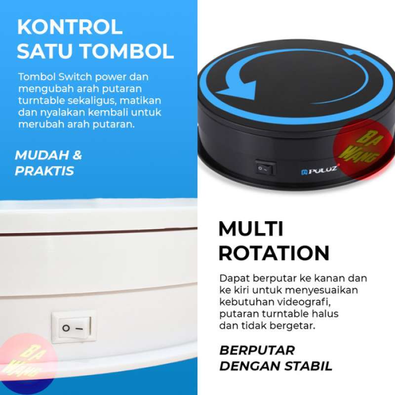 Jual Display Putar Turntable Turn Table Rotary Rotasi 360 30cm - Bisa ...