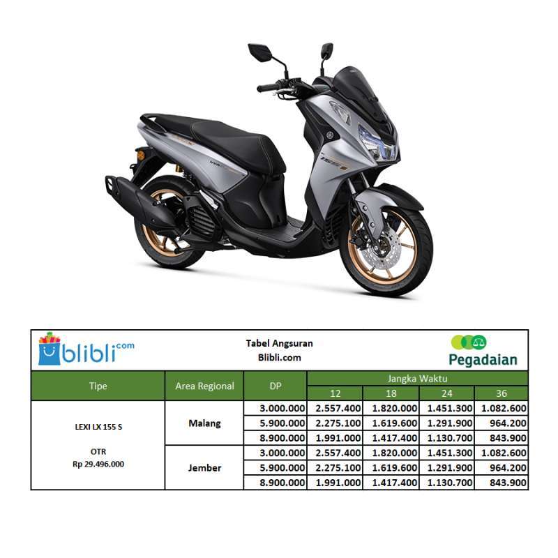 Jual Pegadaian - [dp] Yamaha Lexi Lx 155 S Version Sepeda Motor [otr ...