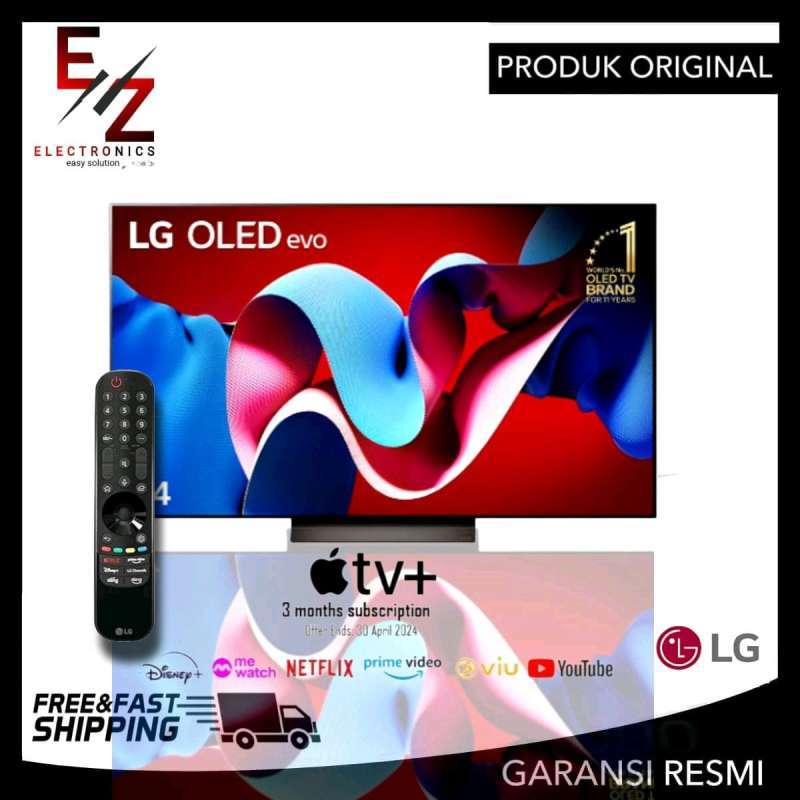 Promo Lg Oled55c4psa Oled Tv 55 Inch Smart Tv Uhd 4k Hdr 55c4psa 55c4 Lg Oled Evo Hands free Voice control Hdmi 2.1 120 Hz Dolby atmos