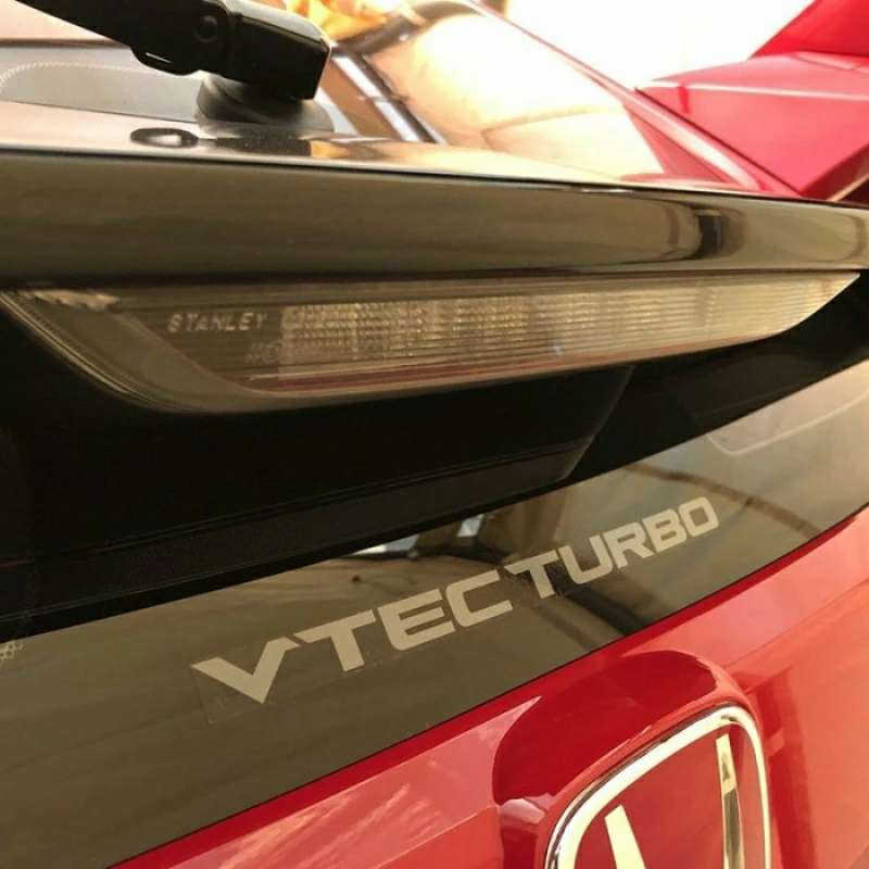 Promo Genuine Oem Honda Vtec Turbo Decal Sticker For Honda Civic Turbo ...