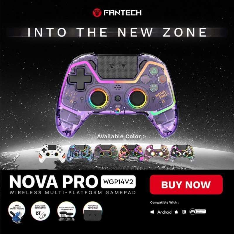 Novatech Gamepad Jual Fantech Wgp14v2 Nova Pro | Novapro Wireless Gamepad With Hall ...