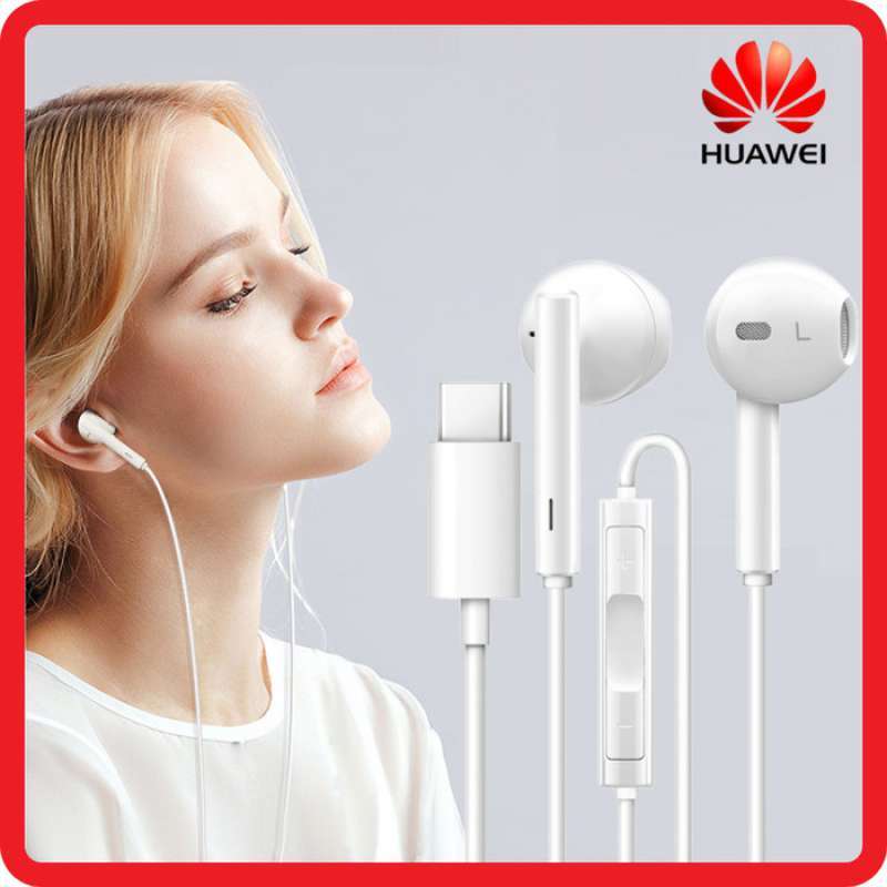 EARPHONE HUAWEI TYPE C HANDSFREE HEADSET HONOR NOVA P30 P40