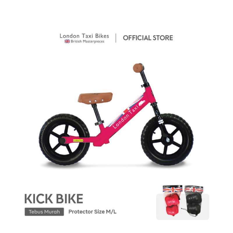 LONDON TAXI BALANCE BIKE PINK