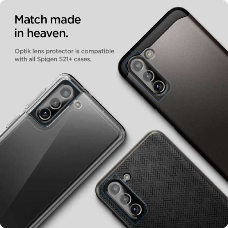 Camera Lens Samsung Galaxy S21 Ultra Plus Spigen Glass tR Optic Slim