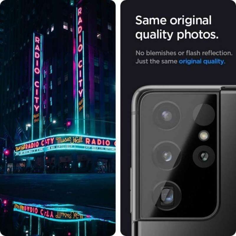 Camera Lens Samsung Galaxy S21 Ultra Plus Spigen Glass tR Optic Slim