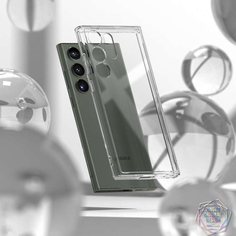 Case Samsung Galaxy S23 Ultra Plus Ringke Fusion Clear Cover Casing