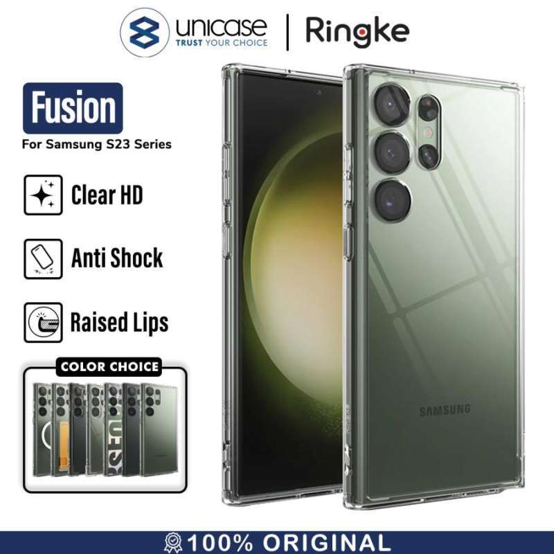 Case Samsung Galaxy S23 Ultra Plus Ringke Fusion Clear Cover Casing