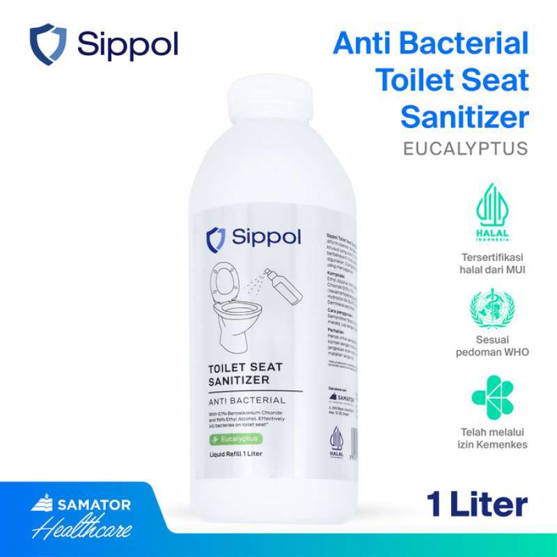 Jual Sippol Toilet Seat Sanitizer Refill 1 Liter [eucalyptus] Di Seller