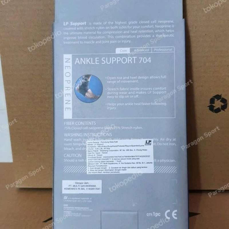 Support 704 Jual Lp Support Original Ankle Support 704 / Deker Tumit / Angkel ...