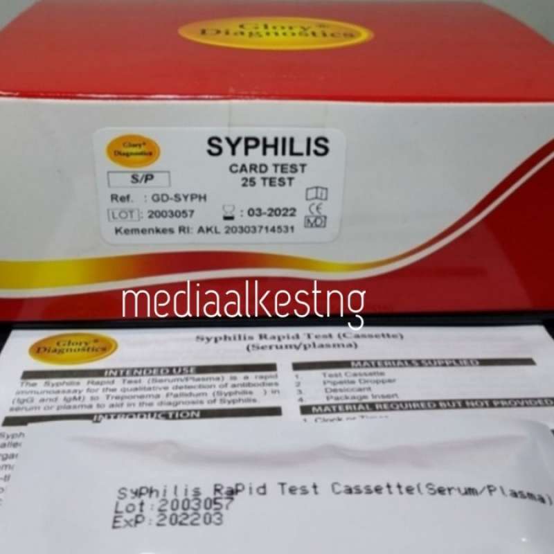 Promo Syphilis Card Test 25 Test Glory Diagnostics Diskon 33% Di Seller ...