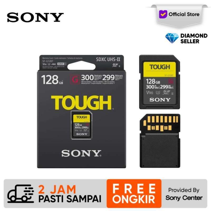 Jual Sony 128gb Sfg Tough Series Uhsii Sdxc Memory Card / Sfg128t Di