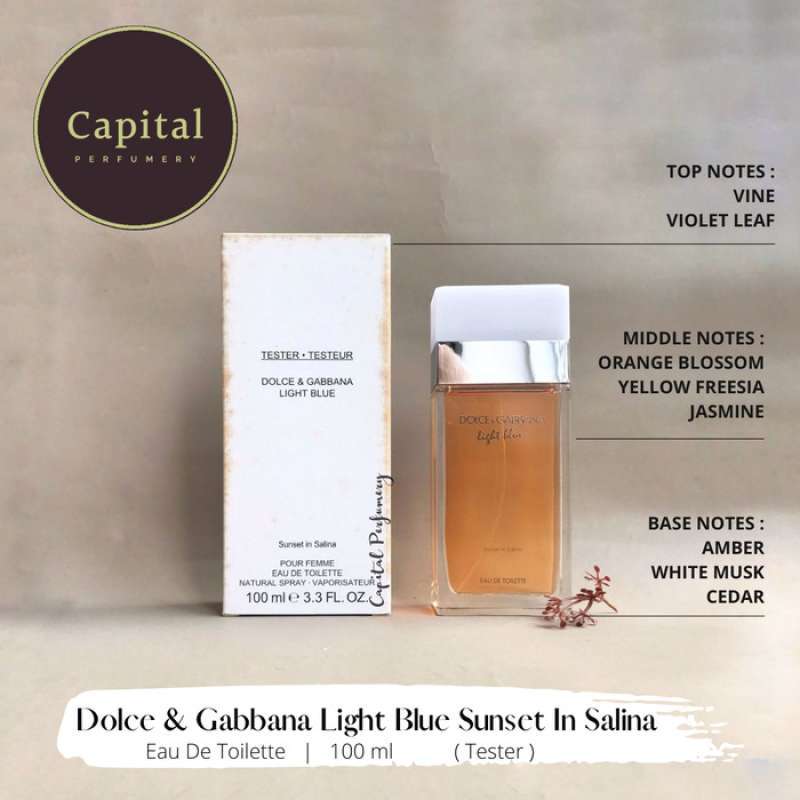 Promo Dolce Gabbana Light Blue Sunset In Salina Woman Edt 100 Ml Tester Diskon 33 Di Seller Harsastore Tugu Selatan Kota Jakarta Utara Blibli