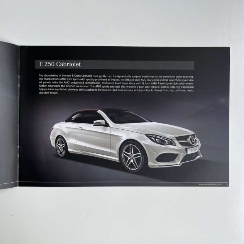 Jual Booklet / Brosur / Katalog Mercedes E Class 8 Halaman Di Seller