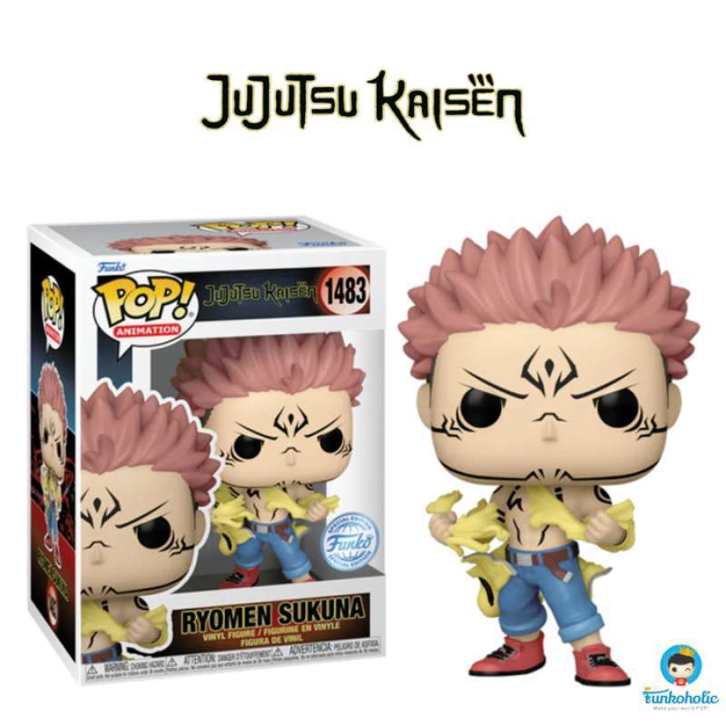 Funko Pop! Animation: Jujutsu Kaisen - Ryomen Sukuna Tearing Shirt Special Edition Multicolor Vinyl Figure Exclusive #1483