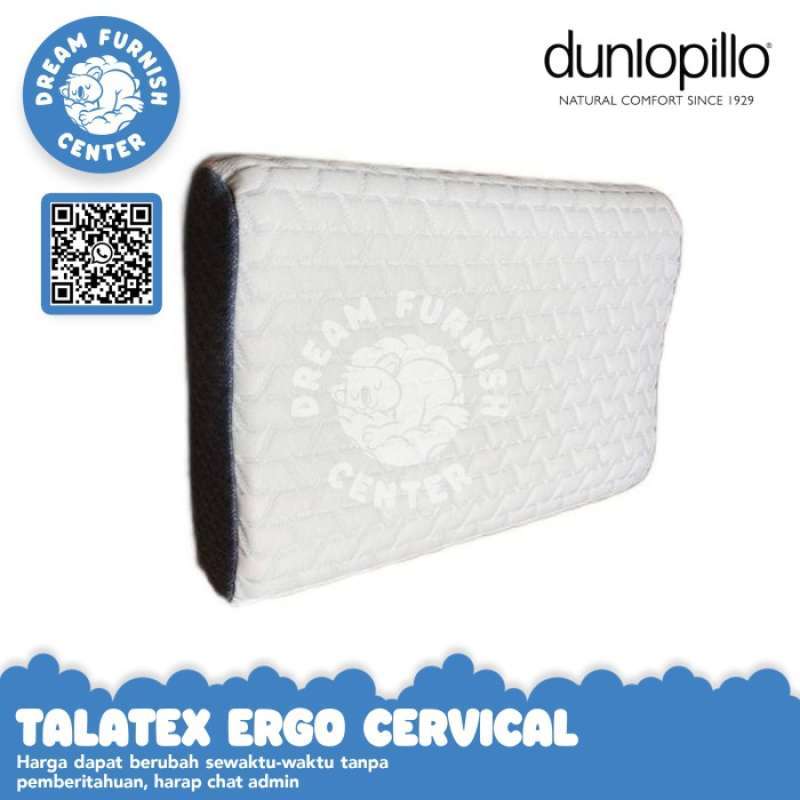 Promo Dunlopillo Talatex Ergo Cervical Orthopedic Safe Latex Pillow