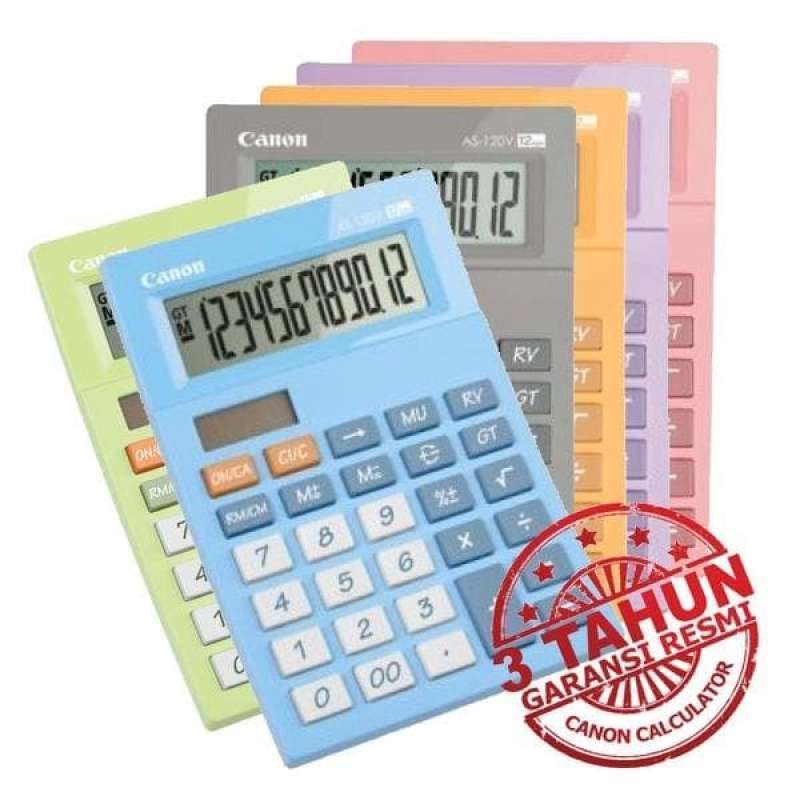 Jual Kalkulator 12 Digit Canon As120v Color Series Di Seller Tombstone