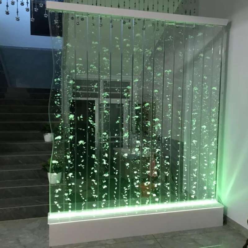 String Water Screen Jual Large Water Curtain Wall, Flowing Water Screen, Acrylic Bubble ...