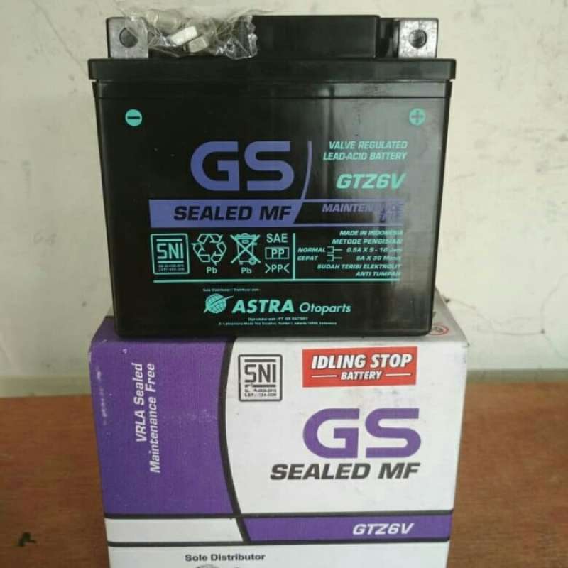Jual Aki Motor Gs Astra Gtz6v/gtz7s Untuk Vario125/150,satria Fu Di