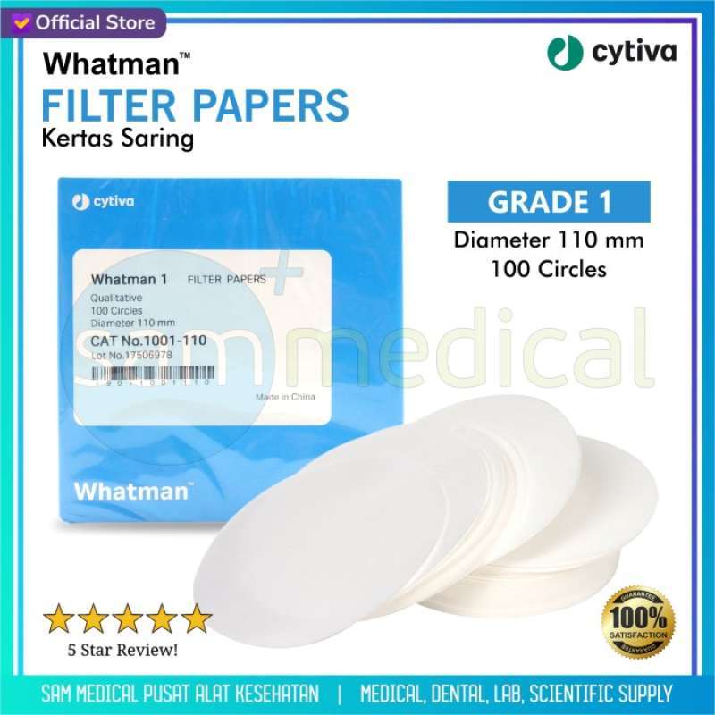 Promo Whatman Filter Paper Grade 1 Diameter 110mm 100 Diskon 23 Di