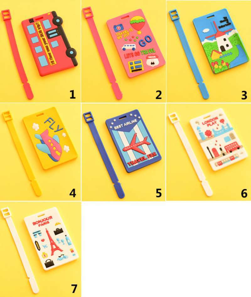 Jual Luggage Tag Label Koper Design Unik Bahan Silikon Di Seller Namiso ...