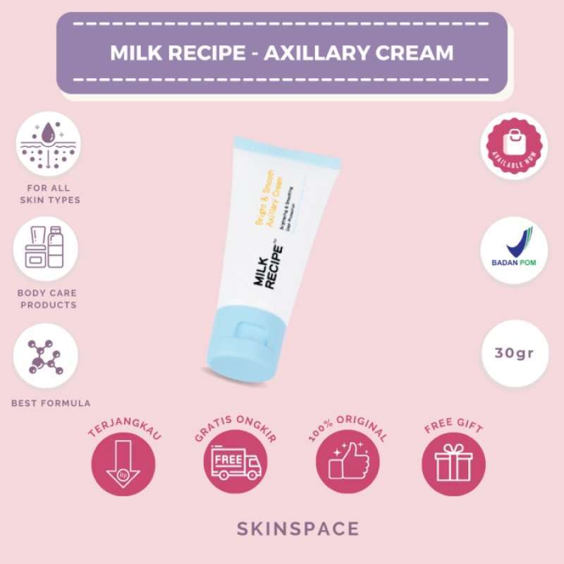 Jual Milk Recipe Bright & Smooth Axillary Cream Brightening Cream Di