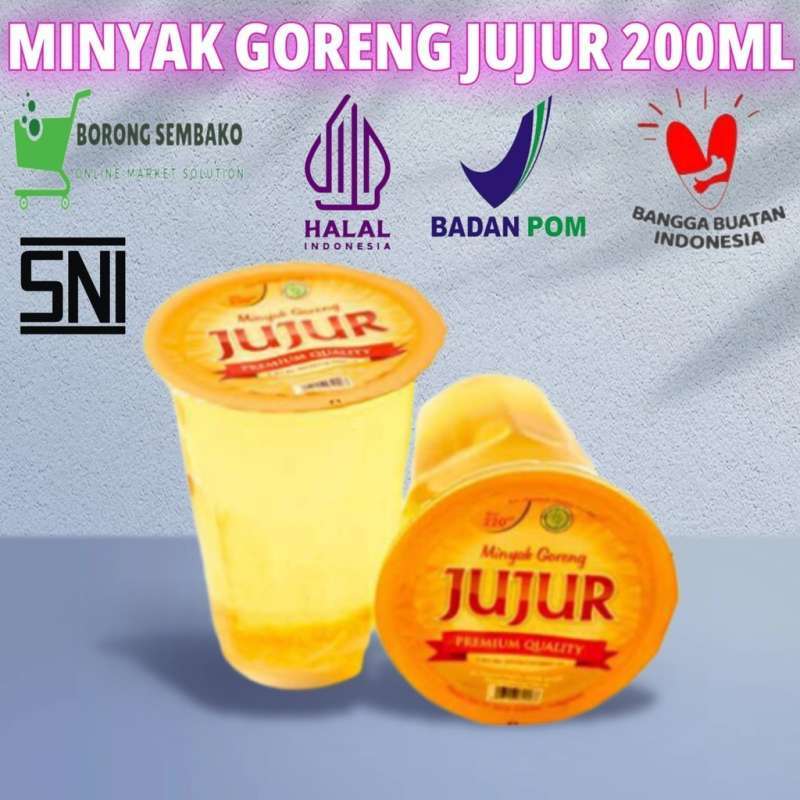 Promo Minyak Goreng Jujur 200ml / Jujur 200ml / Jujur Minyak Goreng