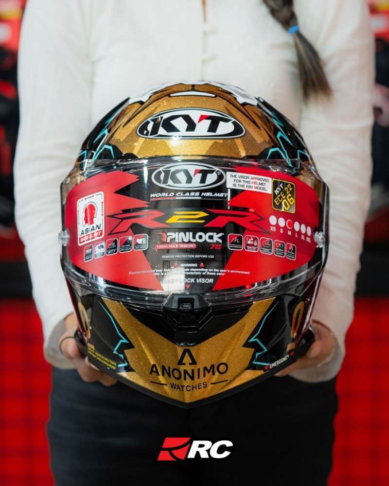 Jual Helm Motor Full Face Kyt R2r Jaume Masia World Champion