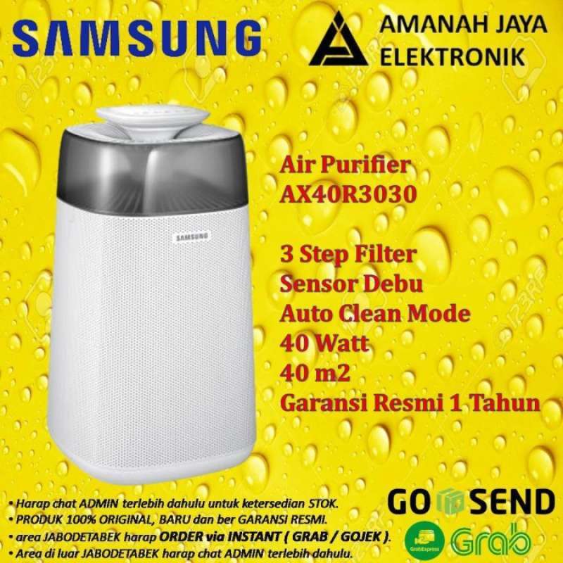 Promo Samsung Air Purifier Ax40r3030wm 40m2 Ax40r3030 Ax40 Sensor Debu Diskon 33 Di