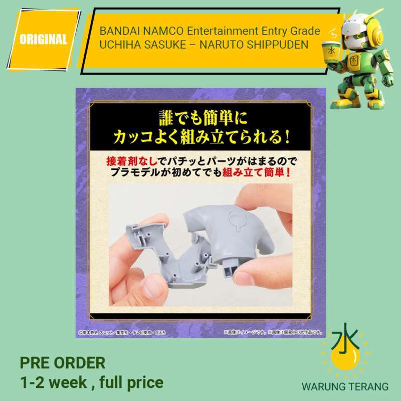 Figurine Entry Grade Naruto – Sasuke Uchiha, Kit Modèle Sans Outil Ni Colle, Avec 3 Autocollants Yeux - 12