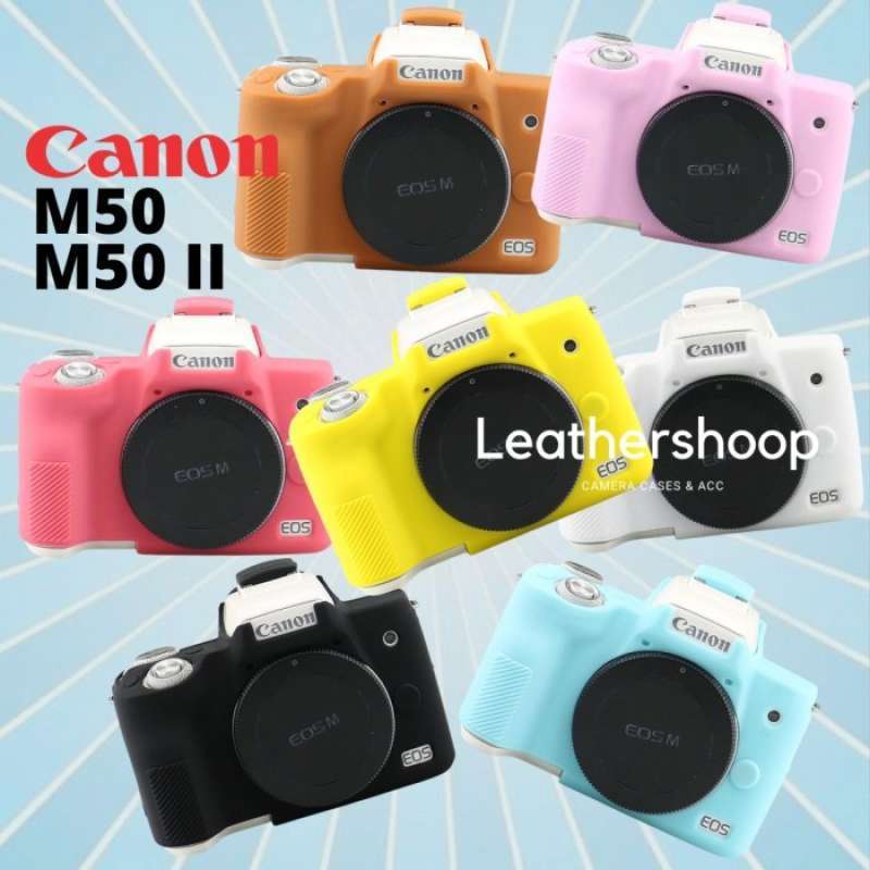Silikon-Schutzhülle Für Canon EOS M50 / M50 Mark II – Weich, Gummiert, In Verschiedenen Farben