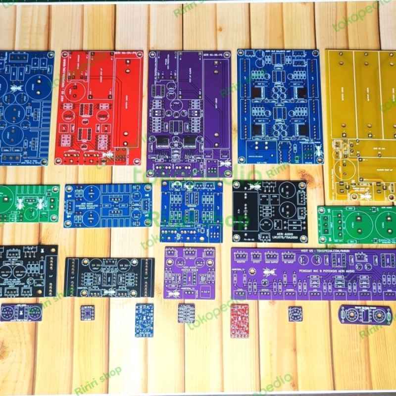 Jual Cetak Pcb Double Layer Fiber Fr4 Kualitas Import Aeri Audio