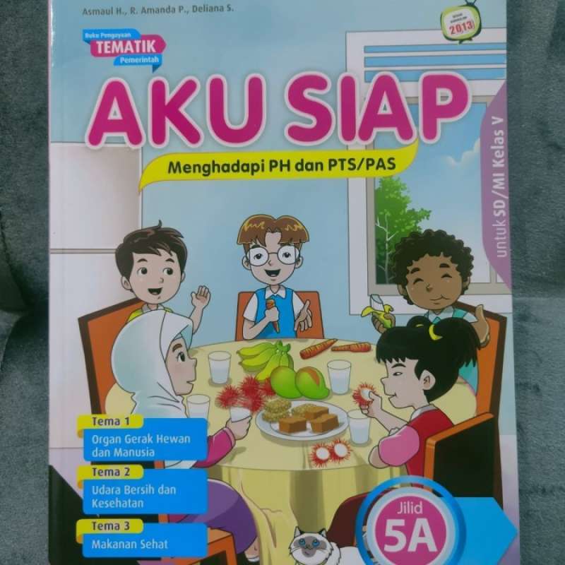 Promo Ori Buku Paket Tematik Aku Siap Sd Kelas 5 Abcd Pustaka Mulia ...