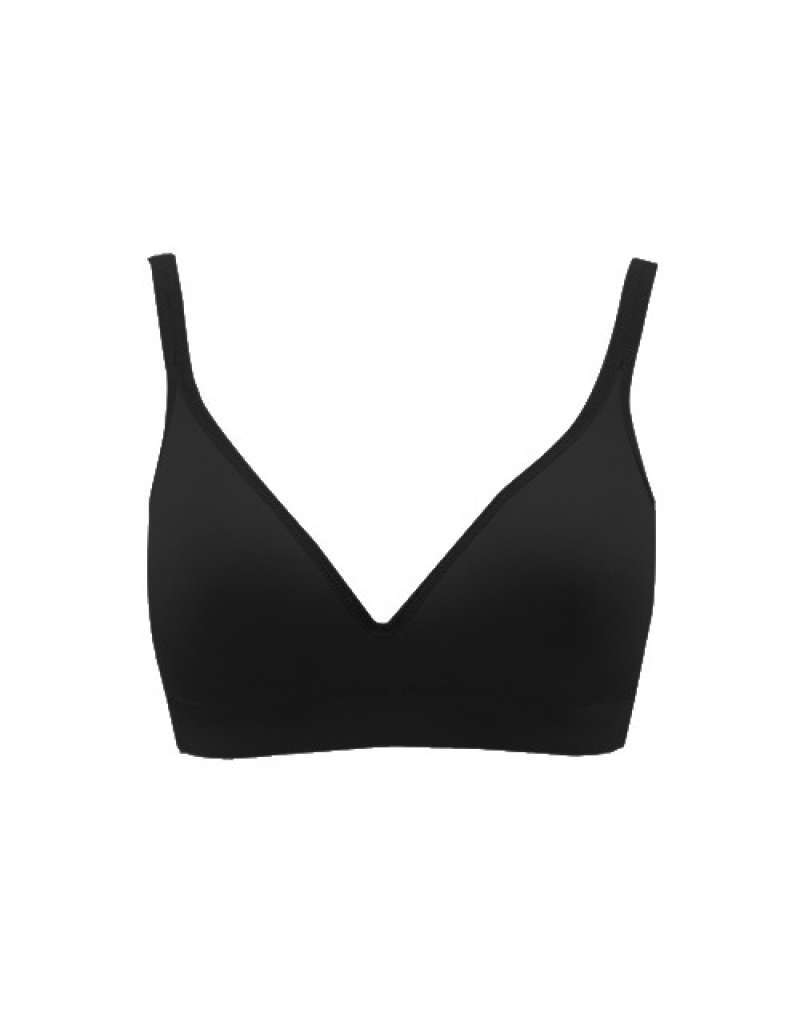 Anita Women’s Sophia Comfort Bra 5808 – Non-Wired, Moulded Cups, Floral Embroidery | Black 40D