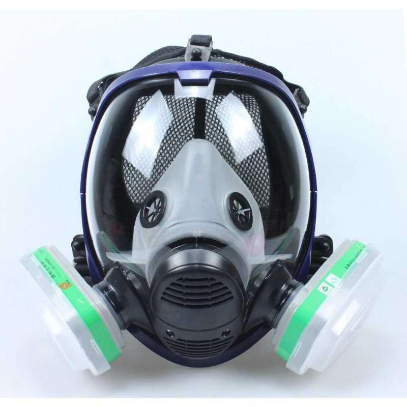 Jual Masker Respirator Gas Mask Full Face N95 2011 Cotton Filter 6800 ...