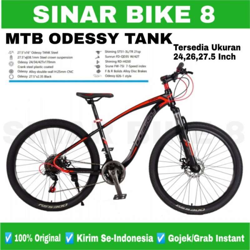 Promo Promo Sepedaung Mtb Odessy Tank Steel Frame Uk. 27.5 Inch 21 Speed Grey Blue Diskon 50 Di Seller Bayanaka Rawa Buaya Kota Jakarta Barat Blibli